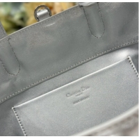Discount Dior Medium Toujours Vertical Tote Bag in Macrocannage Calfskin Silver-Tone 60126092 2026