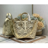 Luxury Cheap Dior Medium Toujours Vertical Tote Bag in Macrocannage Calfskin Gold-Tone 60126093 2026