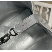 Stylish Dior Medium Toujours Tote bag in Macrocannage Calfskin Leather 0126098 Silver-Tone 2026