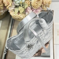 Shop Cheap Dior Small Toujours Tote bag in Macrocannage Calfskin Leather Silver-Tone 60126100 2026