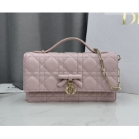 Sophisticated Dior My Dior Mini Bag in Cannage Lambskin Leather Soft 0126103 Pink 2026