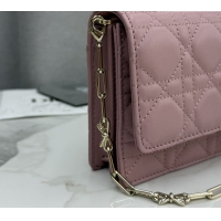 Hot Style Dior My Dior Mini Bag in Cannage Lambskin Leather Vintage 0126106 Pink 2026