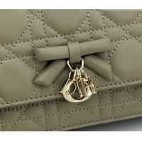 Luxury Dior My Dior Mini Bag in Cannage Lambskin Leather 0126109 Milky Tea 2026