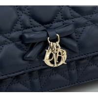 Stylish Dior My Dior Mini Bag in Cannage Lambskin Leather Midnight Blue 0126111 2026