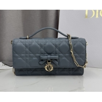 Duplicate Dior My Dior Mini Bag in Cannage Lambskin Leather Dusty Blue 0126112 2026