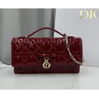Good Quality Dior My Dior Mini Bag in Patent Cannage Leather with Bow Red 0126116 2026