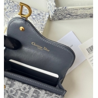 Good Product Dior Saddle Lotus Card Holder Wallet in Oblique Jacquard Black 0127021 2026