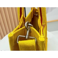 Luxury Discount Dior Small Book Tote Bag in Yellow and Red Book Cover Embroidery 0127042 2026