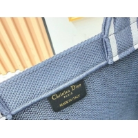 Top Grade Dior Medium Book Tote Bag in Grey and White Book Cover Embroidery 0127050 2026