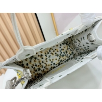Big Discount Dior Small Book Tote Bag in Buttercup Embroidery and White Dior Médaillon 0127054 2026