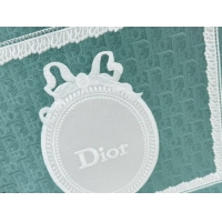 Trendy Design Dior Large Book Tote Bag in Green Oblique Embroidery with White Lace and Dior Médaillon 0127061 2026