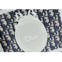 Luxury Dior Small Book Tote Bag in Blue Oblique Embroidery with White Lace and Dior Médaillon 0127066 2026