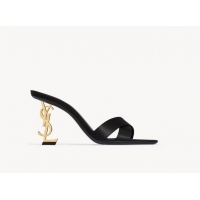 Reasonable Price Saint Laurent Opyum Mules Sandals Heel 8.5cm Y11000 Black