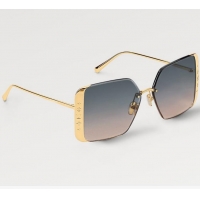 Buy Discount Louis Vuitton LV Moon Metal Square Sunglasses Z1994U