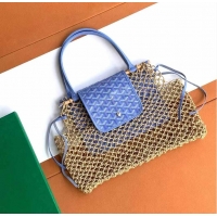 Trendy Design Goyard Aligre Net Bag Chevroches 020182 Blue
