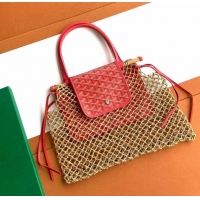 Fashion Promotional Goyard Aligre Net Bag Chevroches 020182 Red