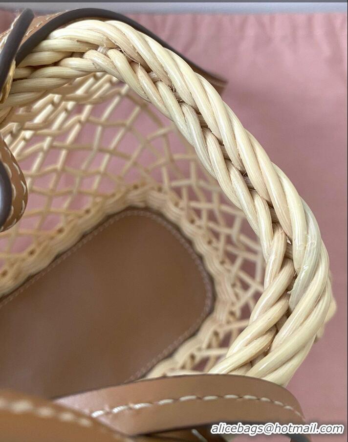 Top Grade Miu Miu Wicker Mesh Basket bag 5BA286 2024