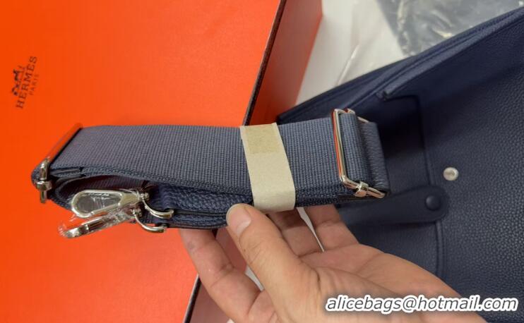 Good Product Hermes Evelyne Bag 29cm in Togo Calfskin Leather HB29 Stone Blue 2025