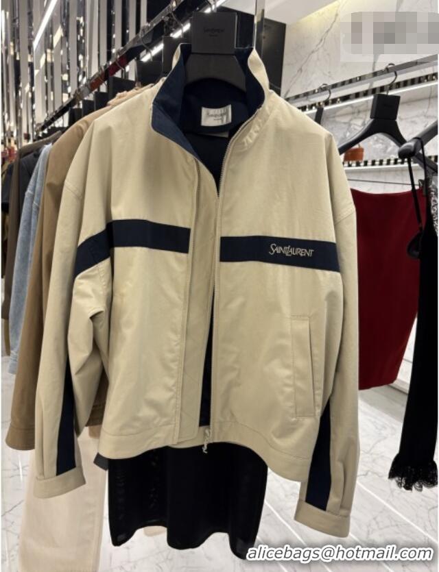 Grade Design Saint Laurent Jacket In Cotton 851251 Beige