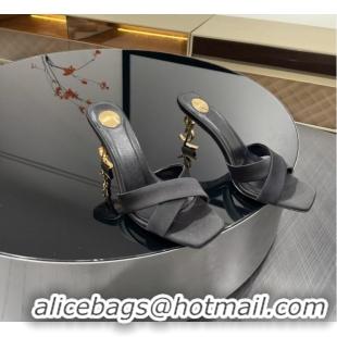 Reasonable Price Saint Laurent Opyum Mules Sandals Heel 8.5cm Y11000 Black