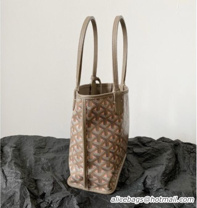 Discount Design Goyard Anjou Mini Tote Bag 2003 Grey/Pink 2026