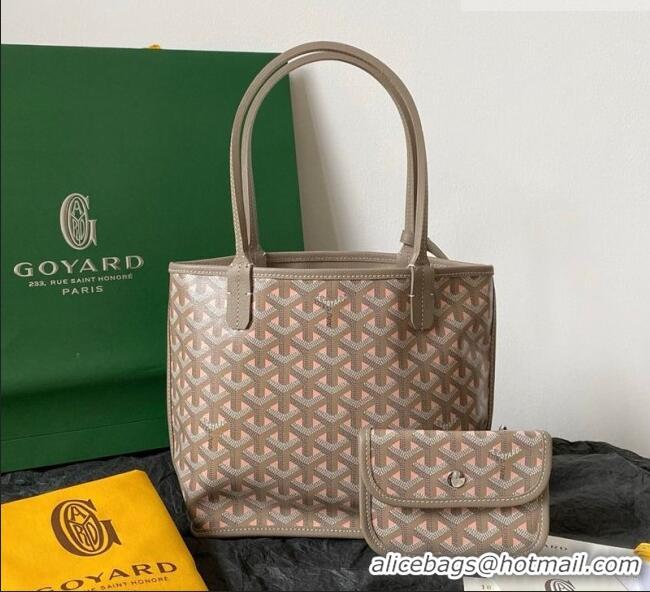Discount Design Goyard Anjou Mini Tote Bag 2003 Grey/Pink 2026