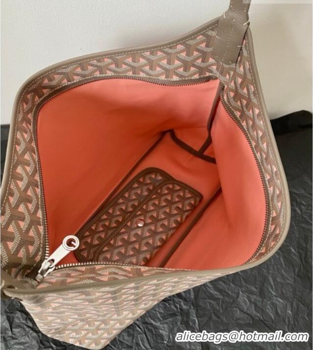 Big Discount Goyard Boheme Hobo Bag GY8120 Grey/Pink 2026