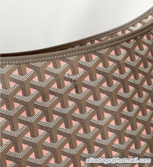 Big Discount Goyard Boheme Hobo Bag GY8120 Grey/Pink 2026