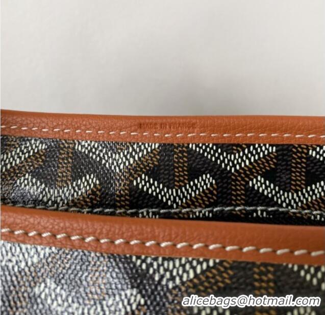 Top Grade Goyard Boheme Hobo Bag with Red Heart GY0223 Brown 2026