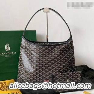 Best Product Goyard Boheme Hobo Bag with Red Heart GY0223 Black 2026