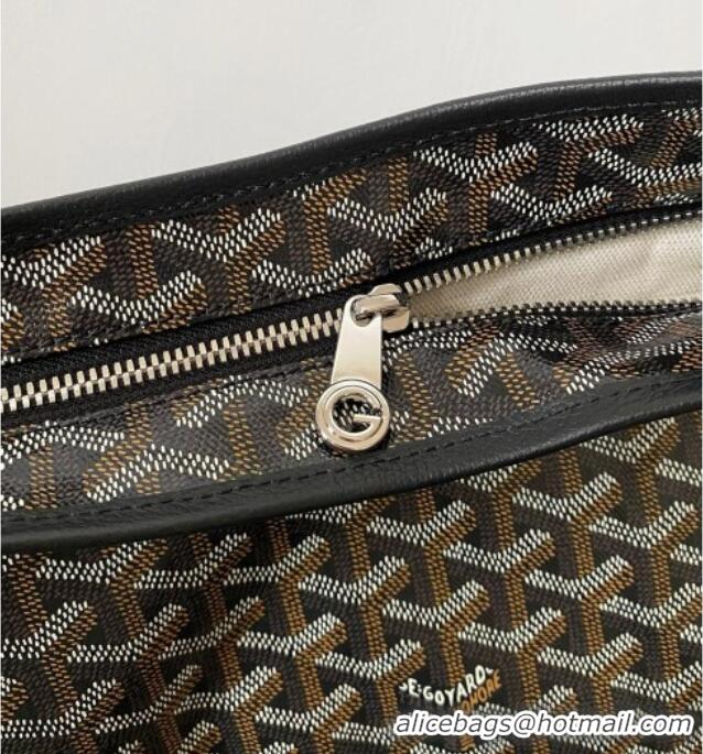 Best Product Goyard Boheme Hobo Bag with Red Heart GY0223 Black 2026