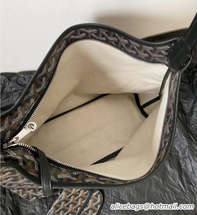 Best Product Goyard Boheme Hobo Bag with Red Heart GY0223 Black 2026