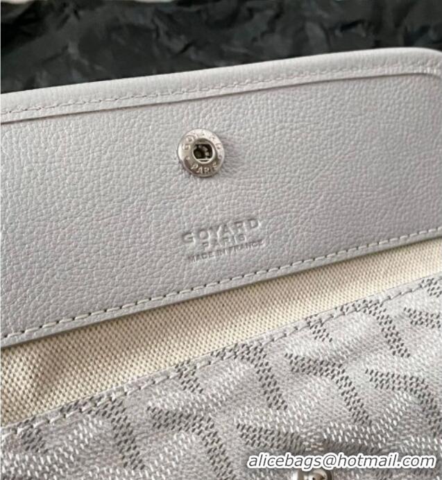 Luxury Cheap Goyard Saint Louis PM Bag with Dogtooth Print 0123 Silver 2026