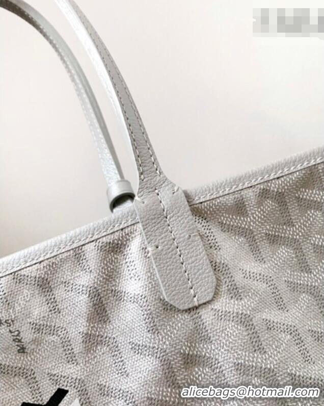 Luxury Cheap Goyard Saint Louis PM Bag with Dogtooth Print 0123 Silver 2026