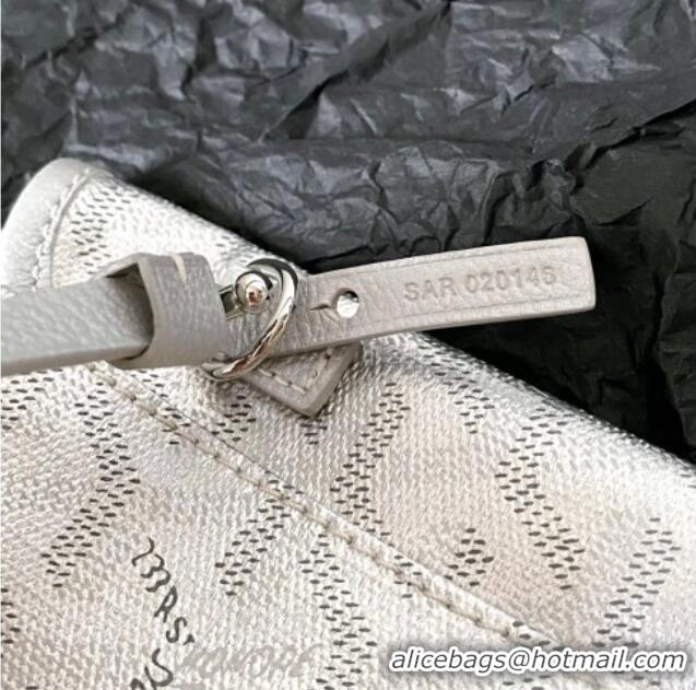 Luxury Cheap Goyard Saint Louis PM Bag with Dogtooth Print 0123 Silver 2026
