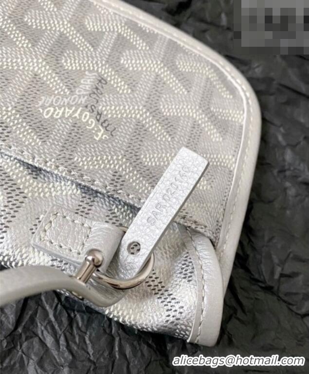 Traditional Discount Goyard Saint Louis GM Bag with Dogtooth Print 0123 Silver 2026