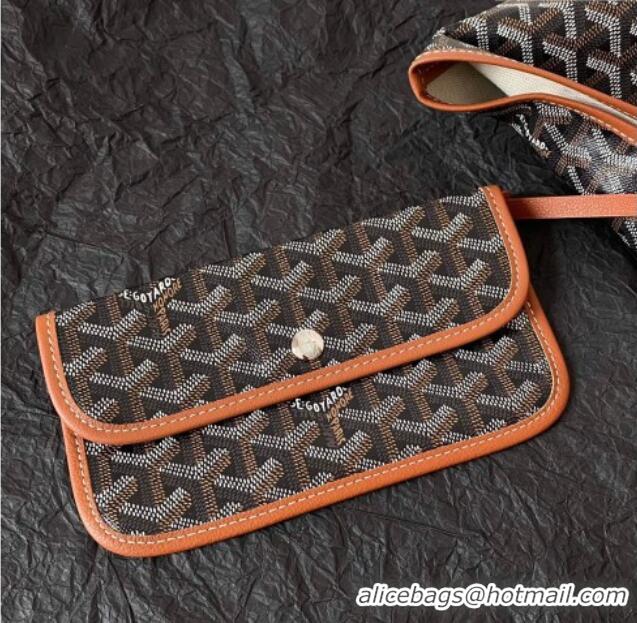 Modern Classic Goyard Saint Louis PM Bag with Bulldog Print 2055 Brown 2026