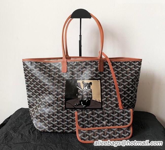 Modern Classic Goyard Saint Louis PM Bag with Bulldog Print 2055 Brown 2026