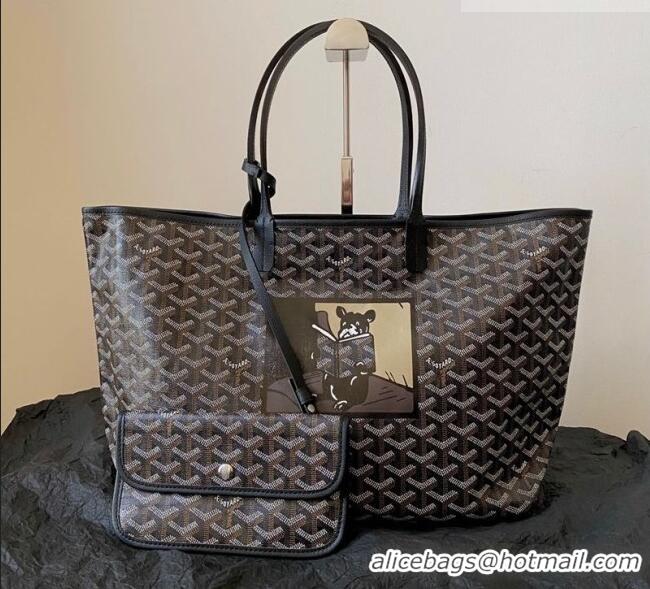 Trendy Design Goyard Saint Louis PM Bag with Bulldog Print 2055 Black 2026