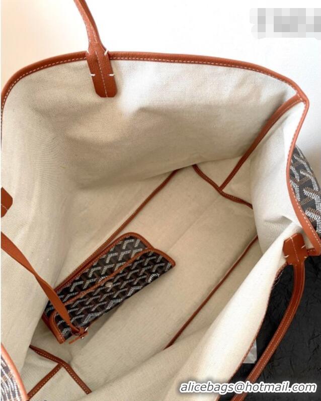 Grade Quality Goyard Saint Louis GM Bag with Bulldog Print 2056 Brown 2026