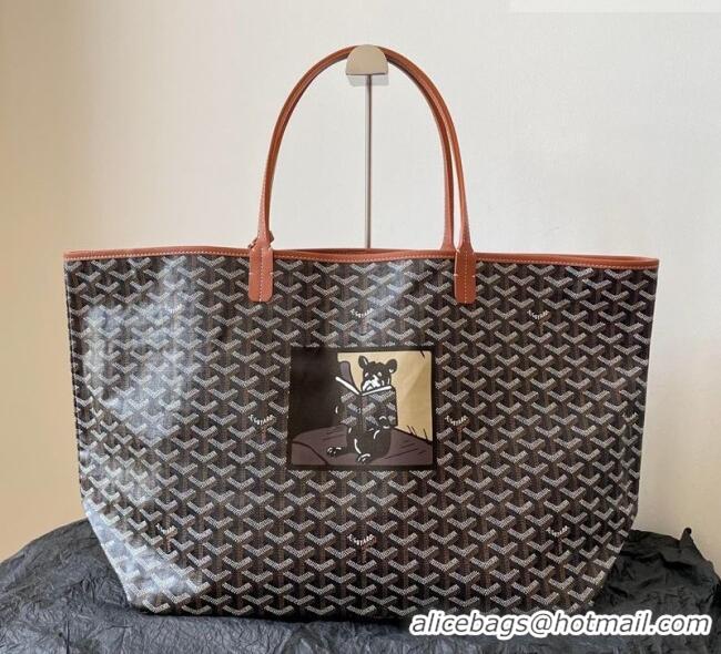 Grade Quality Goyard Saint Louis GM Bag with Bulldog Print 2056 Brown 2026