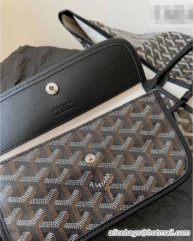 Luxury Cheap Goyard Saint Louis GM Bag with Bulldog Print 2056 Black 2026