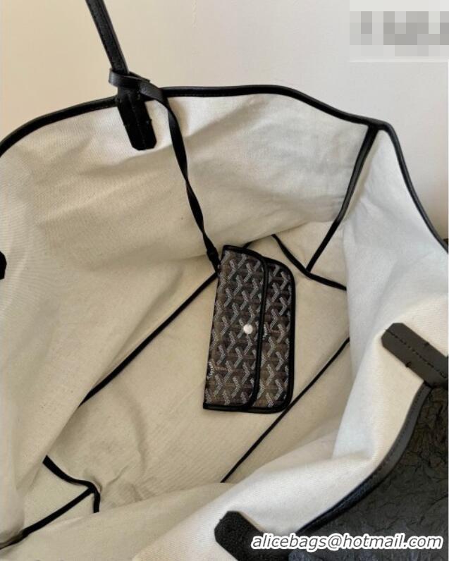 Luxury Cheap Goyard Saint Louis GM Bag with Bulldog Print 2056 Black 2026