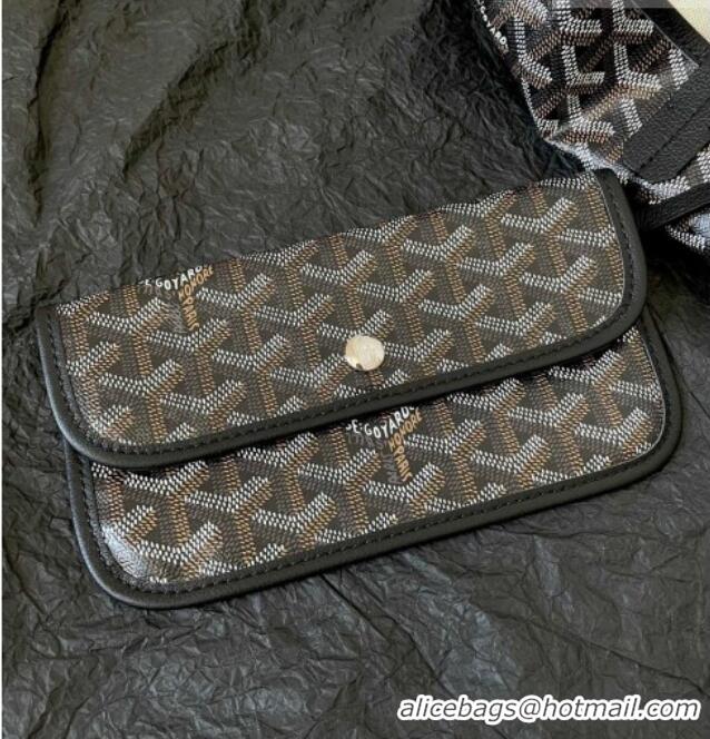 Luxury Cheap Goyard Saint Louis GM Bag with Bulldog Print 2056 Black 2026