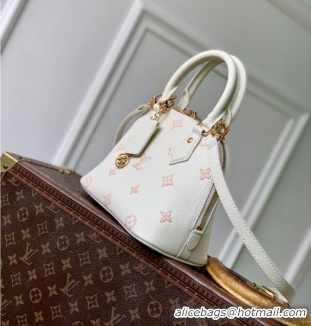 Grade Quality Louis Vuitton Alma BB in Milky White/Peach Cowhide Leather M27574 2026