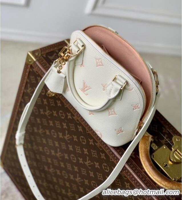 Grade Quality Louis Vuitton Alma BB in Milky White/Peach Cowhide Leather M27574 2026