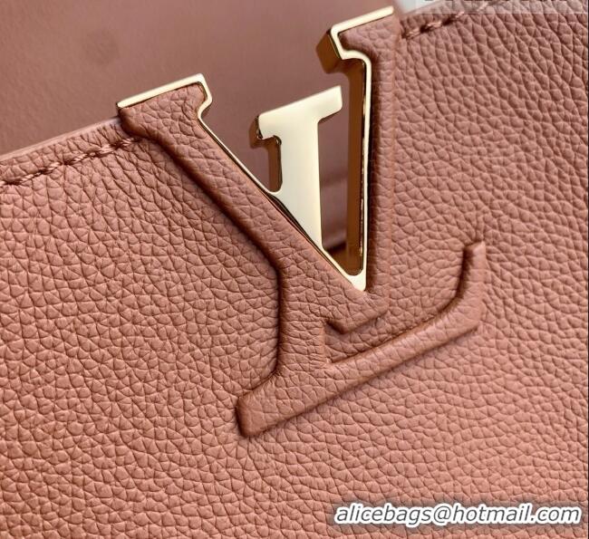 Modern Classic Louis Vuitton Capucines MM Souple Bag in Calf Leather M14370 Brown 2026