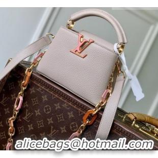 Top Grade Louis Vuitton Capucines Mini Bag in Taurillon Leather M24683 Pink 2026