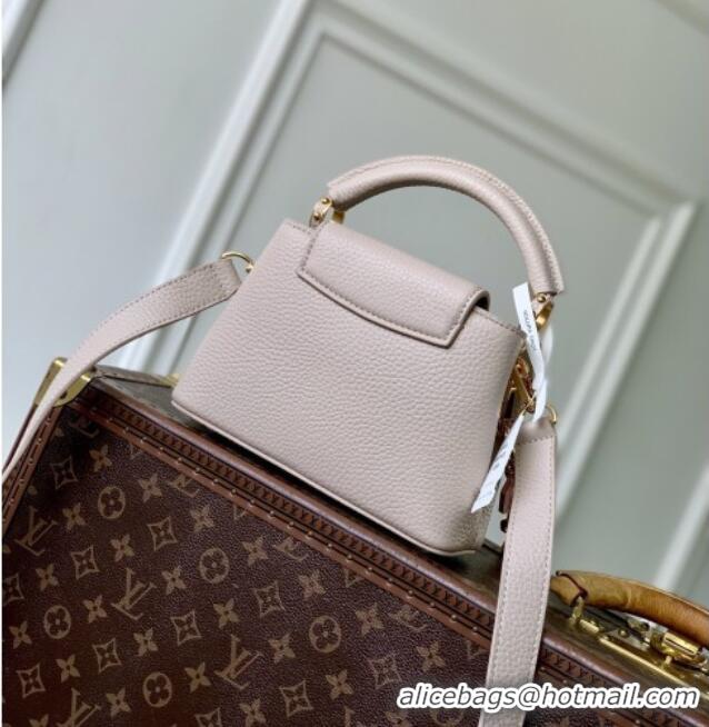 Top Grade Louis Vuitton Capucines Mini Bag in Taurillon Leather M24683 Pink 2026