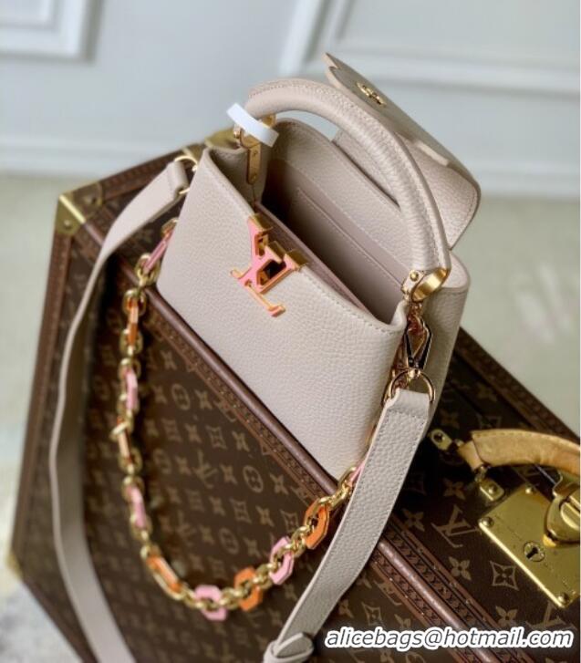 Top Grade Louis Vuitton Capucines Mini Bag in Taurillon Leather M24683 Pink 2026